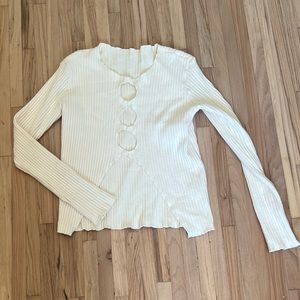 CUT OUT SWEATER TOP